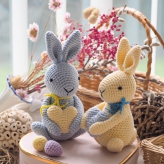 bunny holding heart amigurumi pattern by 