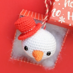 Snowman Ornament  amigurumi pattern by 