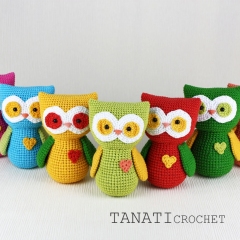 Cute owl amigurumi pattern by unknown