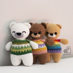 Rainbow Teddy amigurumi pattern by 