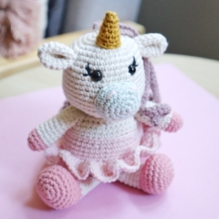 Hattie the Unicorn amigurumi pattern by unknown