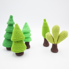 Tent and Trees amigurumi pattern by unknown