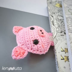 Pig Bookmark amigurumi pattern by unknown