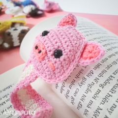 Pig Bookmark amigurumi pattern by 