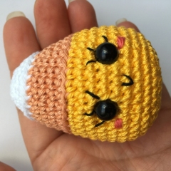 Candy corn amigurumi pattern by unknown