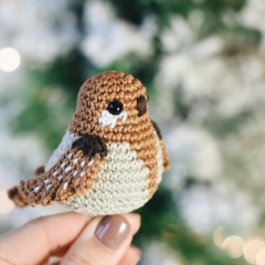 Crochet bird Great Tit amigurumi pattern by lilleliis