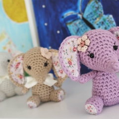 Tiny luck elephant amigurumi pattern by lilleliis