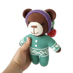 Sammy the Sleepy Ted amigurumi pattern by Smiley Crochet Things