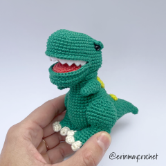 Henry the T-Rex amigurumi pattern by erinmaycrochet