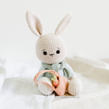Benny the Bunny amigurumi pattern by Bluesparrow Handmade