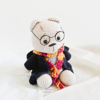 Harry the Wizard Bear amigurumi pattern by Bluesparrow Handmade