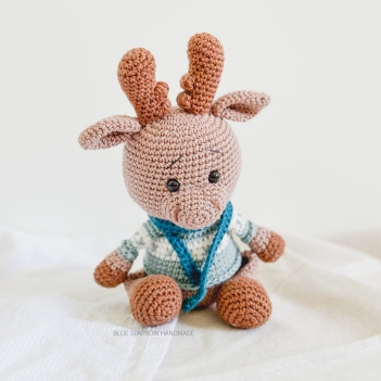 Maverick the Moose amigurumi pattern by Bluesparrow Handmade