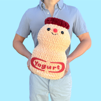 Giant Yogurt Drink amigurumi pattern by Curiouspapaya