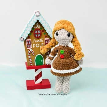 Gingerbread Delia  amigurumi pattern by Whimsical Yarn Creations