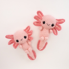Amelia the Axolotl amigurumi by Theresas Crochet Shop