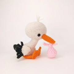 Solly the Stork amigurumi by Theresas Crochet Shop
