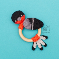 Berri the Bird rattle amigurumi pattern by YarnWave