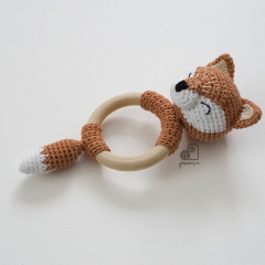 Lucy the Fox rattle amigurumi by YarnWave