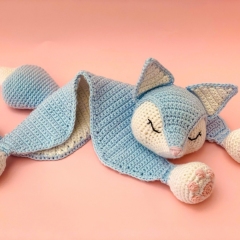 Freya the Fox Snuggler amigurumi pattern by Lex in Stitches