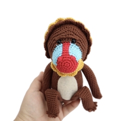 Mongo the Mandrill amigurumi pattern by Smiley Crochet Things