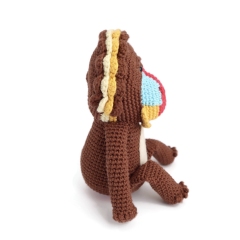 Mongo the Mandrill amigurumi by Smiley Crochet Things