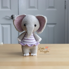 Emery the Elephant amigurumi pattern by Little Muggles