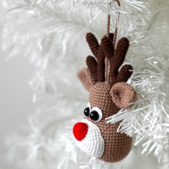 Rudolf Christmas tree toy amigurumi by Mommy Patterns