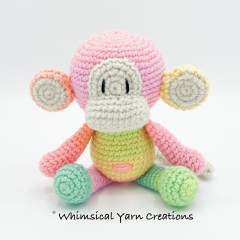 Rainbow Monkey Bundle amigurumi pattern by Whimsical Yarn Creations