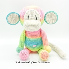 Rainbow Monkey Bundle amigurumi by Whimsical Yarn Creations