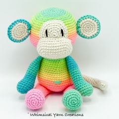 Rainbow Monkey Bundle amigurumi pattern by Whimsical Yarn Creations