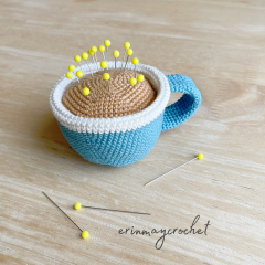 Cuppa' Coffee Pincushion amigurumi pattern by 