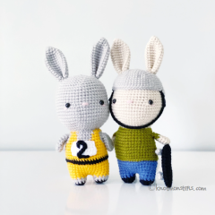 10 Bunny Olympics Bundle amigurumi by Knotmonster