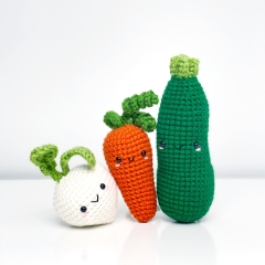 22 Vegetable Bundle amigurumi by Knotmonster