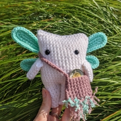 Jeremy the tooth fairy amigurumi by Cosmos.crochet.qc