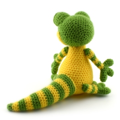 Gerty the Gecko amigurumi by Janine Holmes at Moji-Moji Design