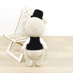 Teddy Bear in a Vest and Top Hat amigurumi pattern by Kristi Tullus
