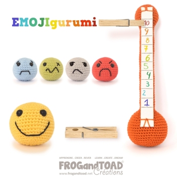 Emoji Gurumi Emoticon Emotion Tool amigurumi pattern by FROGandTOAD Creations