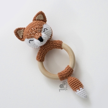Lucy the Fox rattle amigurumi pattern by YarnWave