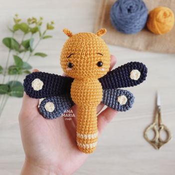 Bel the Dragonfly amigurumi pattern by Ana Maria Craft