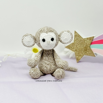 Sydney the Monkey amigurumi pattern by Whimsical Yarn Creations