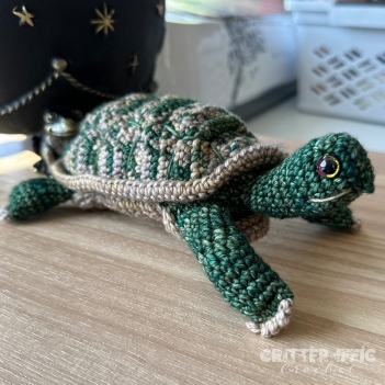 Tilly the Turtle amigurumi pattern by Critter-iffic Crochet
