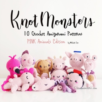 10 Pink Animals Bundle amigurumi pattern by Knotmonster