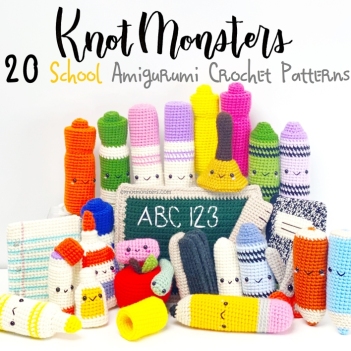 20 School Bundle amigurumi pattern by Knotmonster