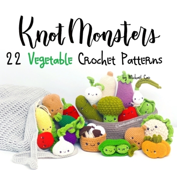 22 Vegetable Bundle amigurumi pattern by Knotmonster