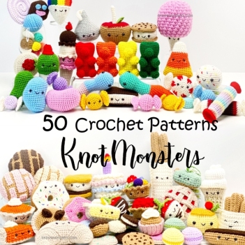 50 Sweets & Treats Bundle amigurumi pattern by Knotmonster