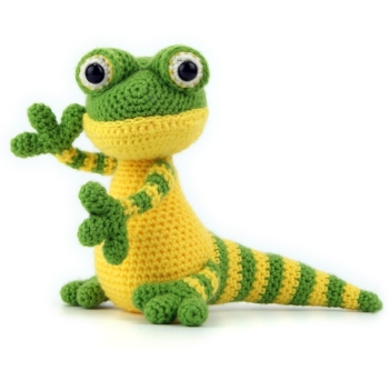 Gerty the Gecko amigurumi pattern by Janine Holmes at Moji-Moji Design
