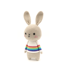 Rainbow Bunny amigurumi by RoKiKi