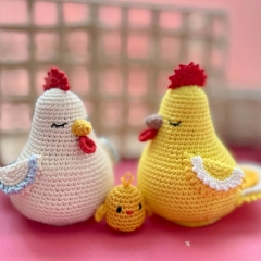 Crochet Easter Chicken and Rooster amigurumi by RNata