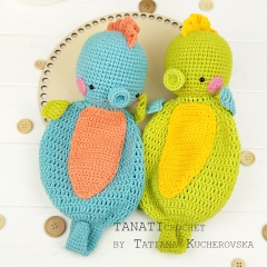 Seahorse crochet set amigurumi by TANATIcrochet