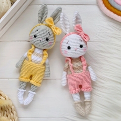 Zoe the bunny amigurumi pattern by Knit.friends